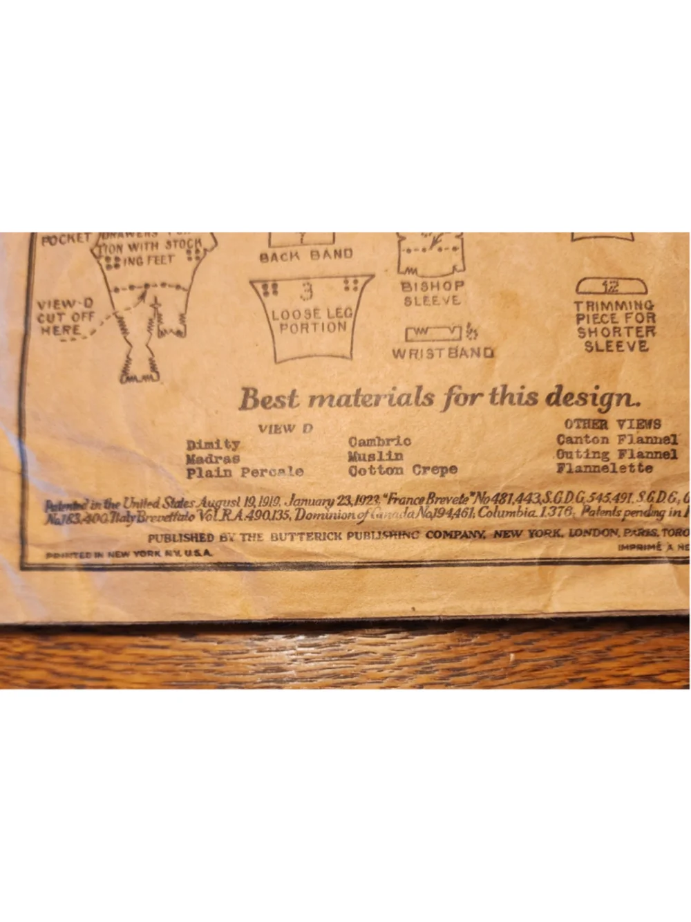 Antique Butterick Deltor 5506 Child's Pajamas Sewing Pattern Age 2. Precut